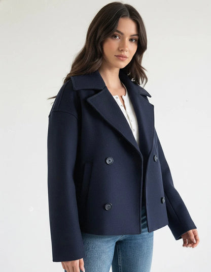 Blend Double-Breasted Trench Coat