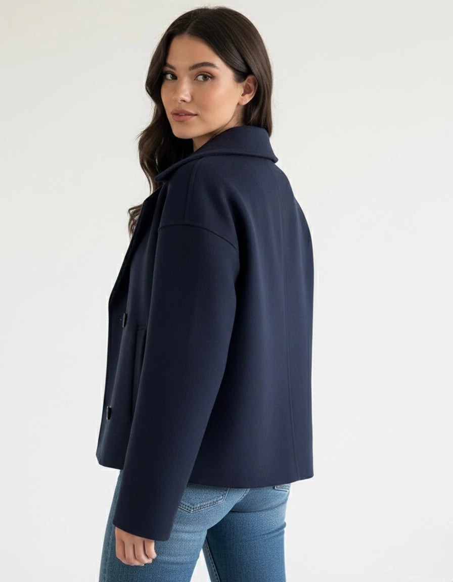 Blend Double-Breasted Trench Coat